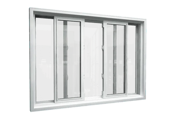 End-vent slider window